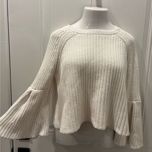 Karlie Ivory Bell Sleeve Sweater